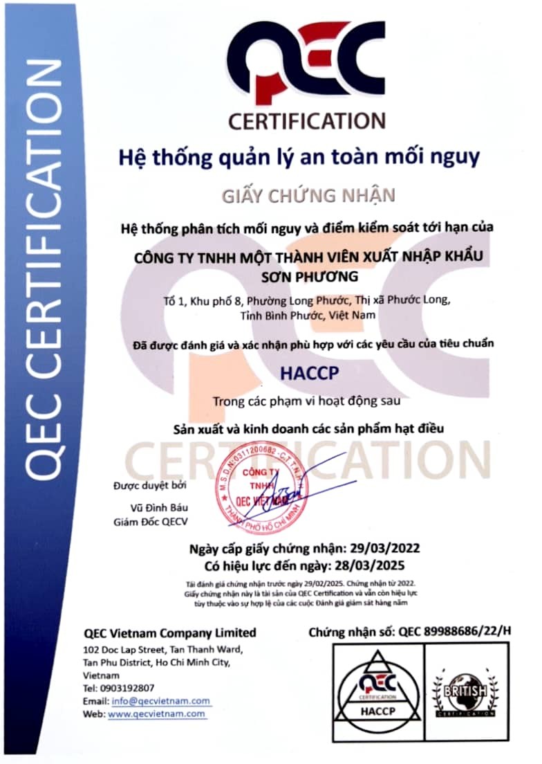 CÔNG TY TNHH MỘT THÀNH VIÊN XUẤT NHẬP KHẨU SƠN PHƯƠNG