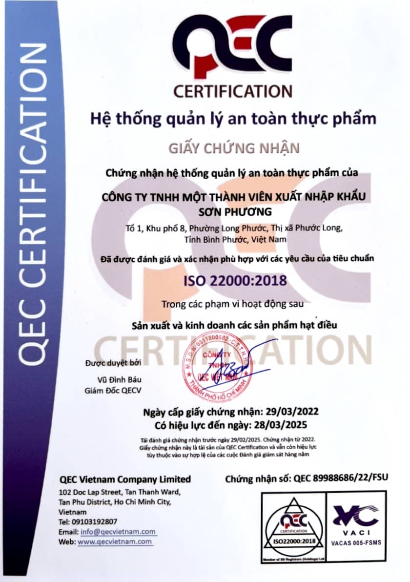CÔNG TY TNHH MỘT THÀNH VIÊN XUẤT NHẬP KHẨU SƠN PHƯƠNG
